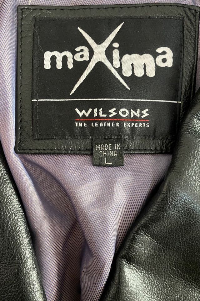 1990s Wilsons Black Leather Trench Jacket Selected By Ritual Vintage #3