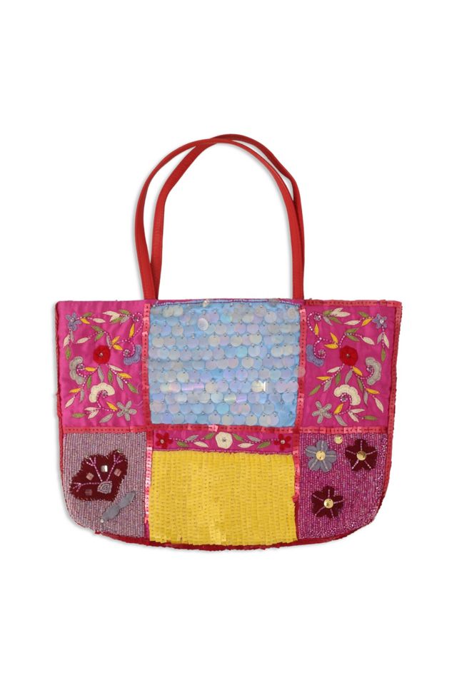 Colorful tote purse hot sale