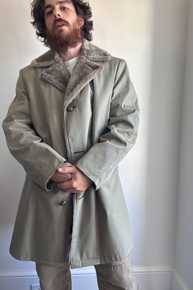 Fur hotsell lined overcoat