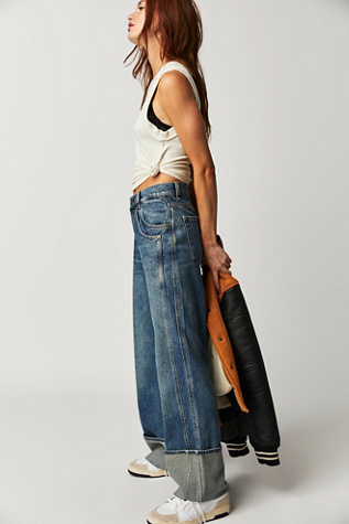 We The Free Final Countdown Cuffed Low-Rise Jeans at Free People in Zero, Size: 26