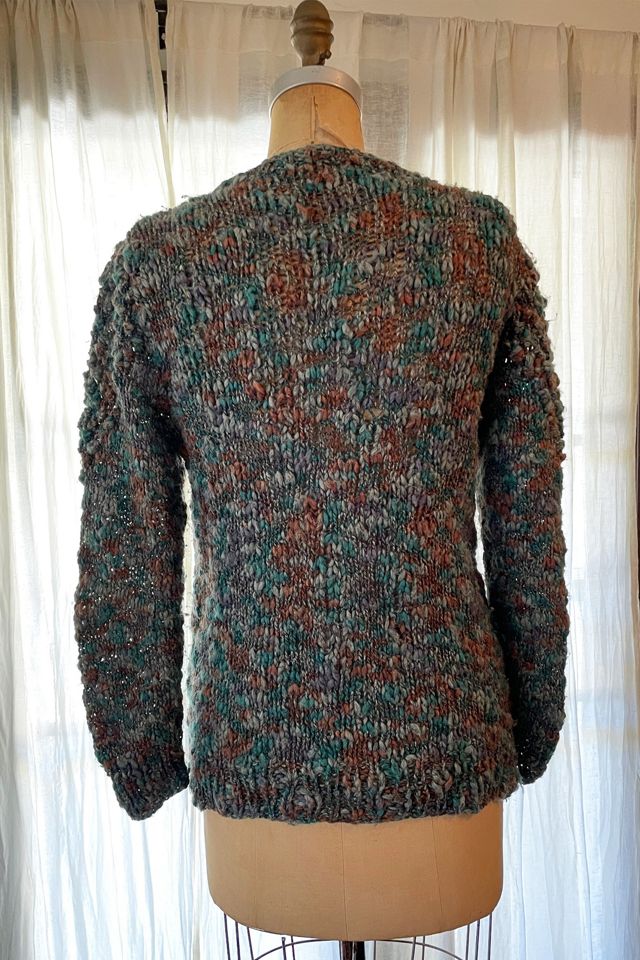 Vintage 1980's Italian Knubby Yoke Sweater Selected by FernMercantile #2