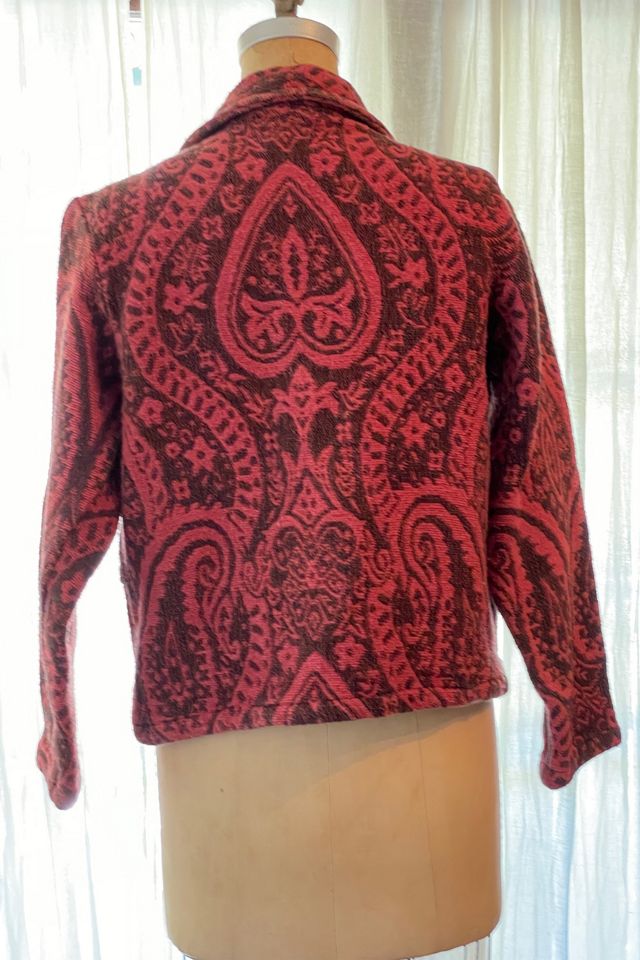 80s Cropped tapestry jacket – MANTIS LADY VINTAGE