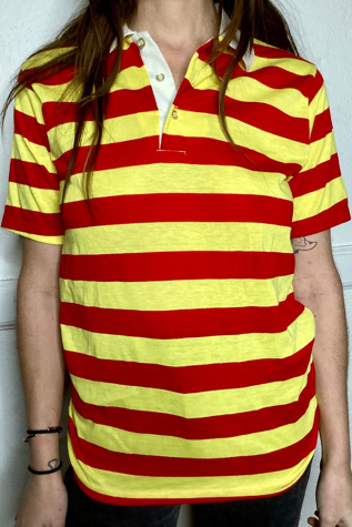 vintage striped polo