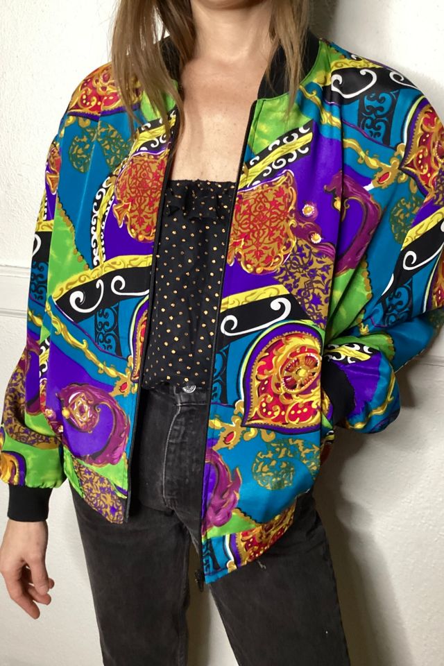 1990s Baroque Bomber Jacket Selected by Cherry | Free People