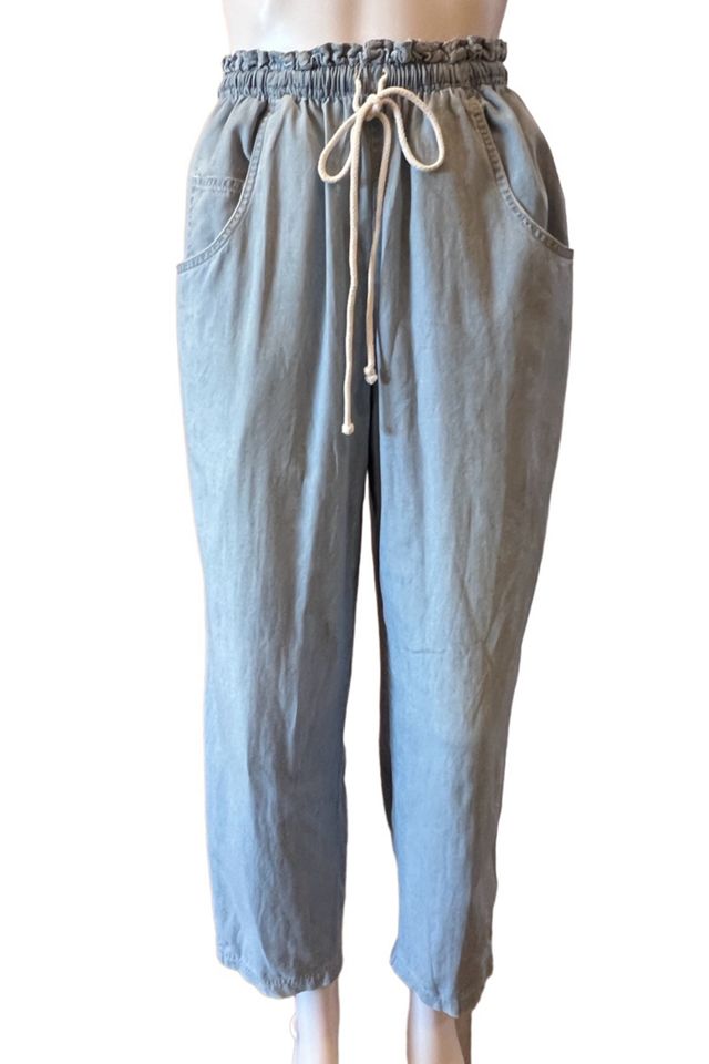 Angel Drawstring Chambray Pant