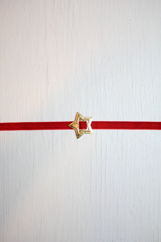 Wild West Red Velvet Medallion Choker Selected By Moons + Junes Vintage #2