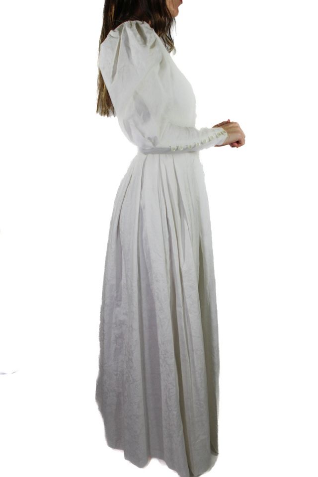1980s Laura Ashley Cotton Wedding Dress Selected By Moons + Junes Vintage #3