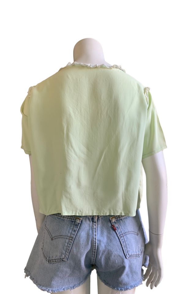 Vintage 1940s Tie Front Bed Jacket Selected by SharpLilTeeth #3