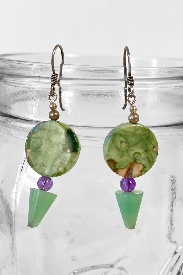 Vintage Geometric Drop Earrings Selected by MARMALADE #2