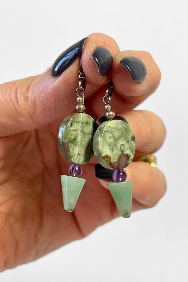 Vintage Geometric Drop Earrings Selected by MARMALADE #3