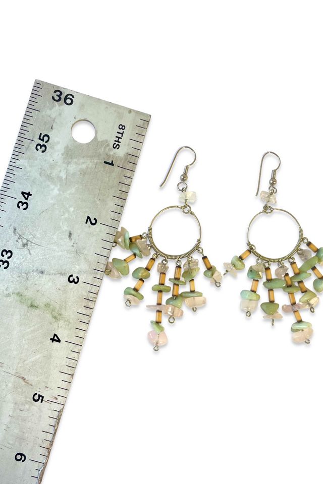 Vintage Silver and Gemstone Chandelier Earrings Selected by MARMALADE #3