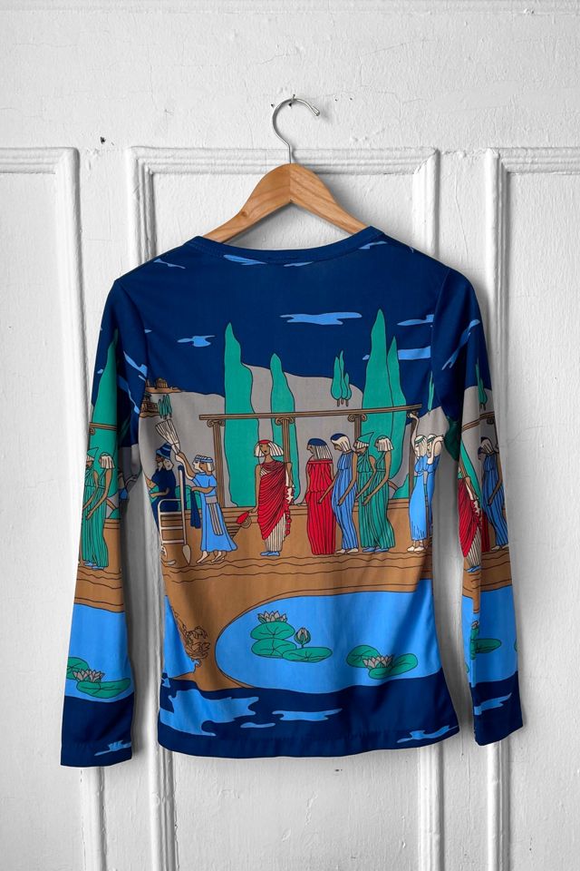 Scenic Print Scoop-Neck 70’s Top Selected by MARMALADE #2