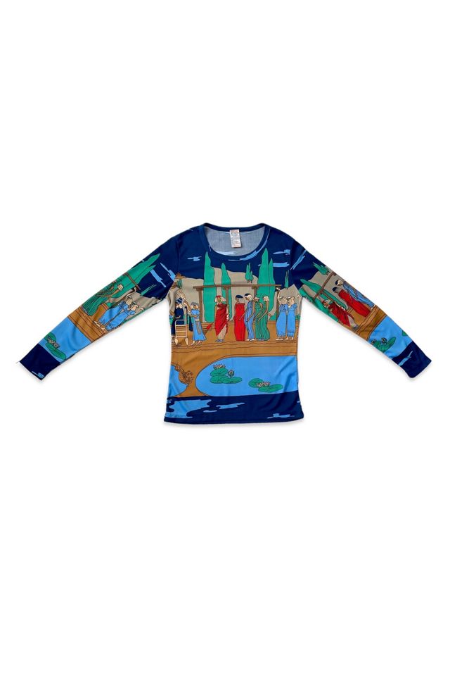 Scenic Print Scoop-Neck 70’s Top Selected by MARMALADE #3