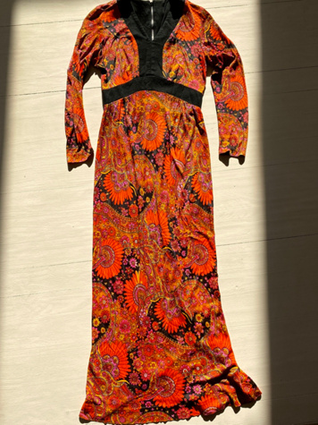 Vintage Paisley Dress Selected by Atlantic Vintage