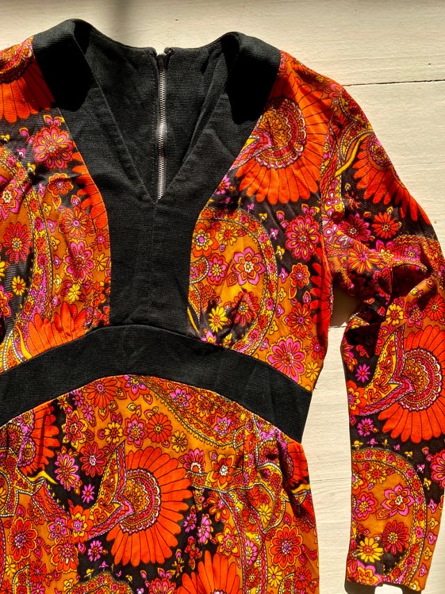 Vintage Paisley Dress Selected by Atlantic Vintage #1