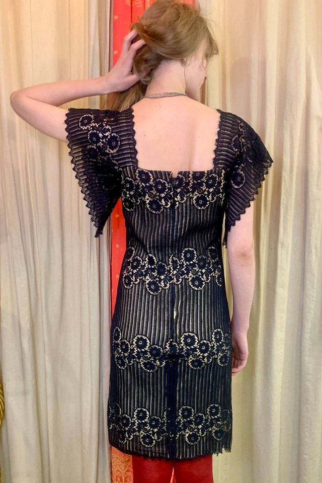 1960’s Black Lace Dress Selected by Nomad Vintage #2