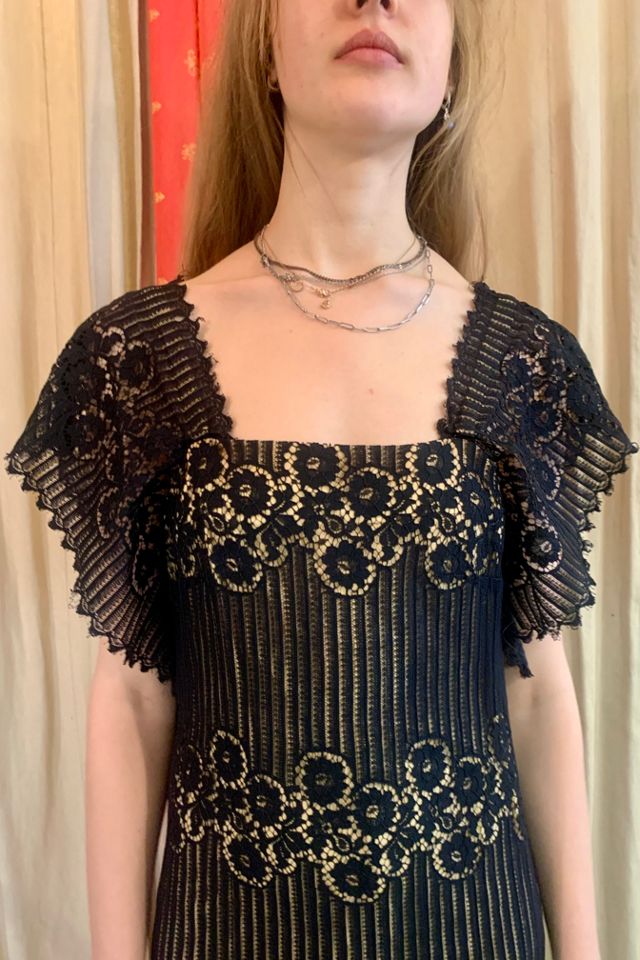 1960’s Black Lace Dress Selected by Nomad Vintage #3