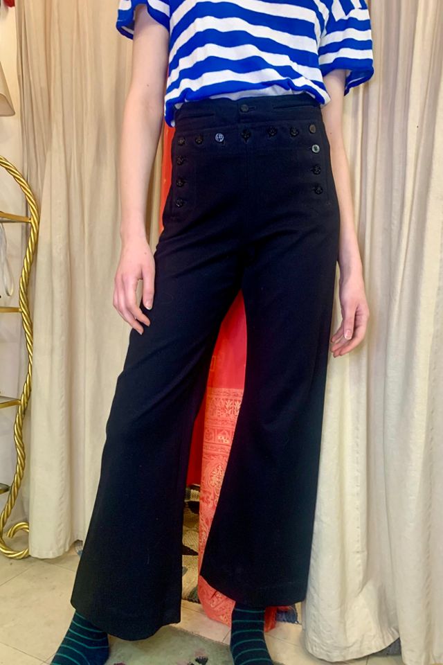 Classic Vintage 1930s Navy Sailor Wide Leg Pants - 1930s & 40s