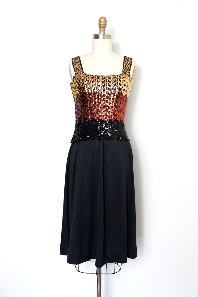 Vintage 1970s Striped Sequin Dress Selected by SwaneeGRACE #2