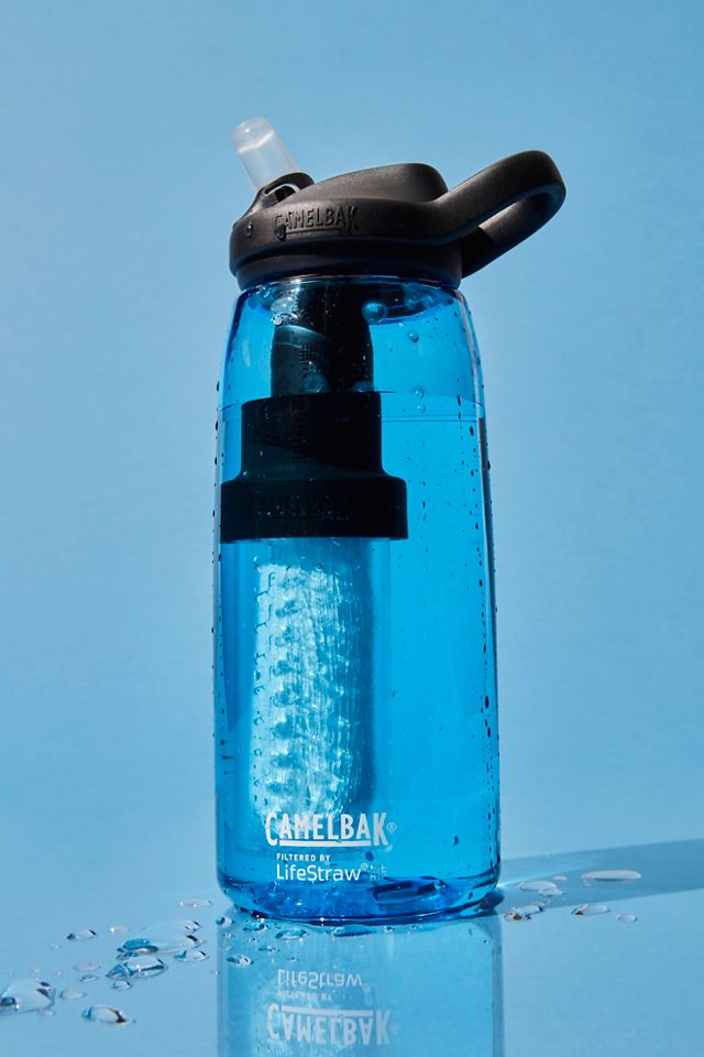 CamelBak 32oz Eddy+ Vacuum Insulated Stainless Steel Water Bottle filtered  by Life Straw - White