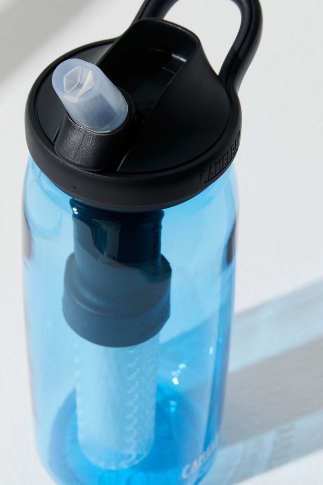 CamelBak 32oz Eddy+ Vacuum Insulated Stainless Steel Water Bottle filtered  by Life Straw - White