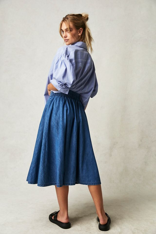 We The Free Denim Full Skirt #1