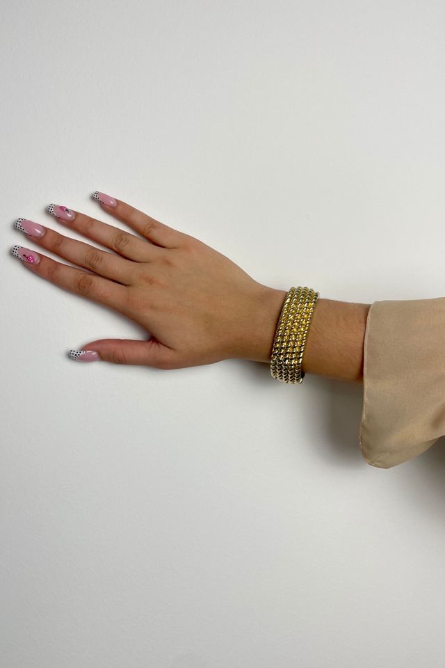 Vintage Gold Cuff Bracelet Selected By Ankh By Racquel Vintage #1
