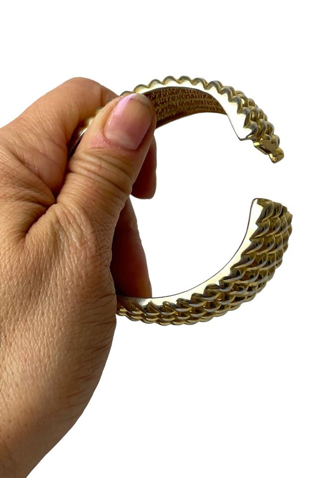 Vintage Gold Cuff Bracelet Selected By Ankh By Racquel Vintage #2