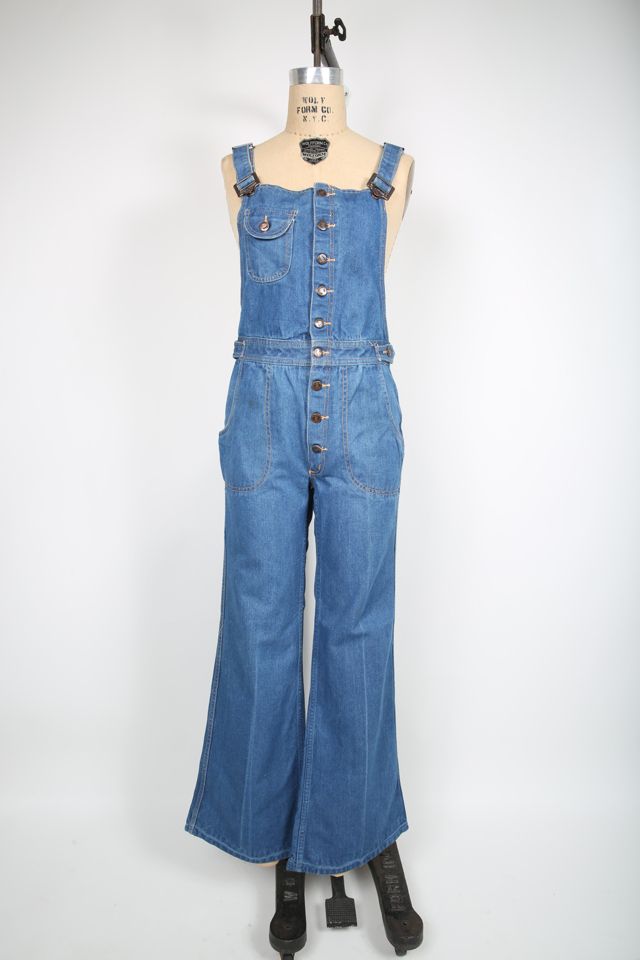 Vintage 70s Denim Overalls Jumpsuit Selected by Love Rocks Vintage Free People