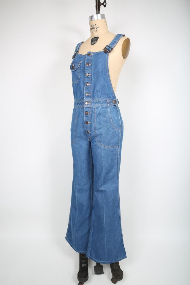 Love Me/women's Jeans Denim Jumpsuit/ Bib Overall With Removable High  Waisted Bell Bottoms Pants/ Vintage 70s Fashion Style. 