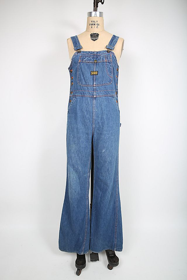 Vintage 70s Denim Overalls Jumpsuit Sanforized Selected by Vintage 70s Denim Overalls Jumpsuit Sanforized Selected by