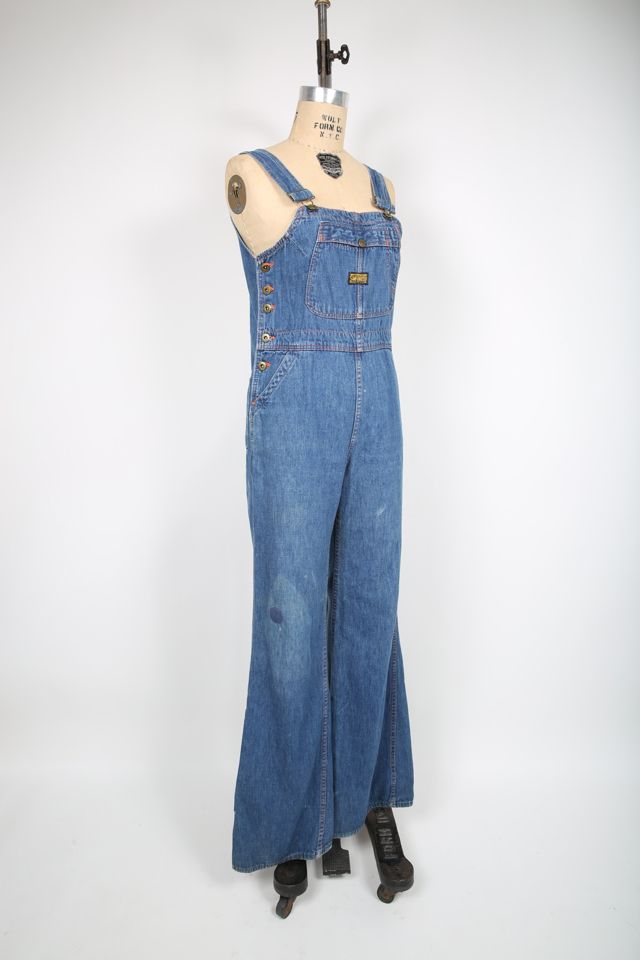 Vintage 70s Denim Overalls Jumpsuit Sanforized Selected by Love 