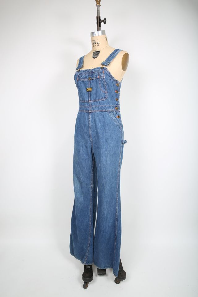 Vintage 70s Denim Overalls Jumpsuit Sanforized Selected by Love 