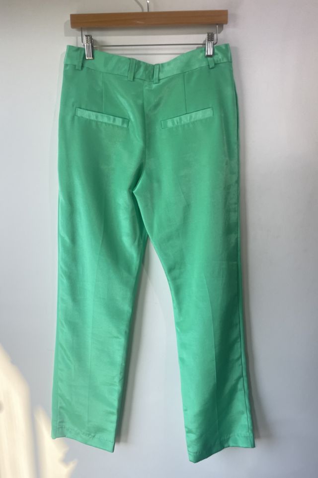 Mia Vesper Shiny Green Trousers Selected by The Curatorial Dept. #1
