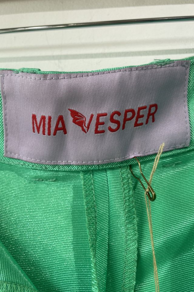 Mia Vesper Shiny Green Trousers Selected by The Curatorial Dept. #2