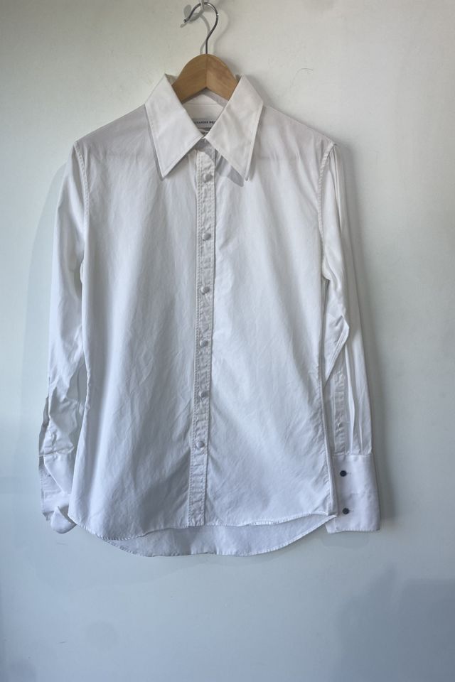 Alexander mcqueen best sale white shirt