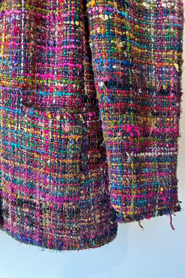 Vintage E. Rothenberg U.S.A. Hand Woven Multicolored Silk Jacket Selected by The Curatorial Dept. #2