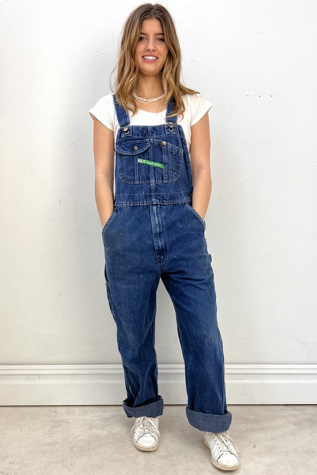 k*s様 DENIM DUNGAREE vintage加工フロッキープリントワッ Vintage Key Overalls Selected by Anna Corinna | Free People