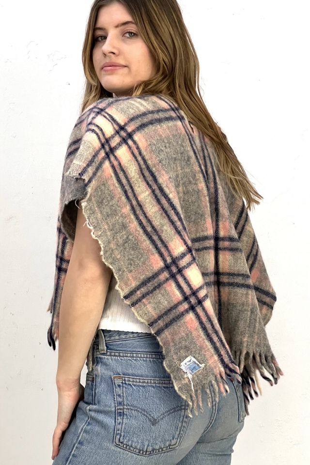Anna Corinna Wooly Plaid Poncho Top #1