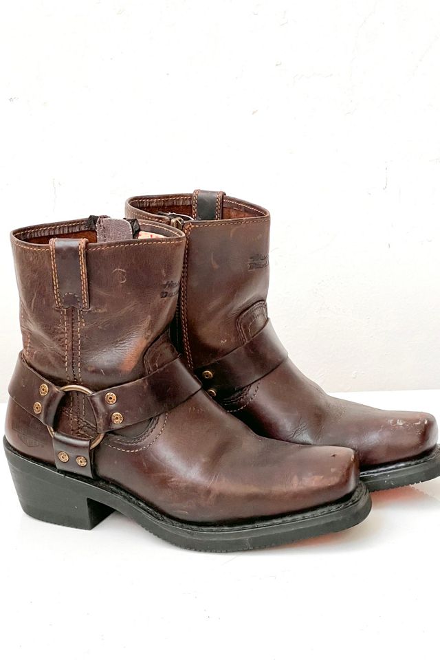 Vintage Harley Davidson Motorcycle Boots Selected by Anna Corinna