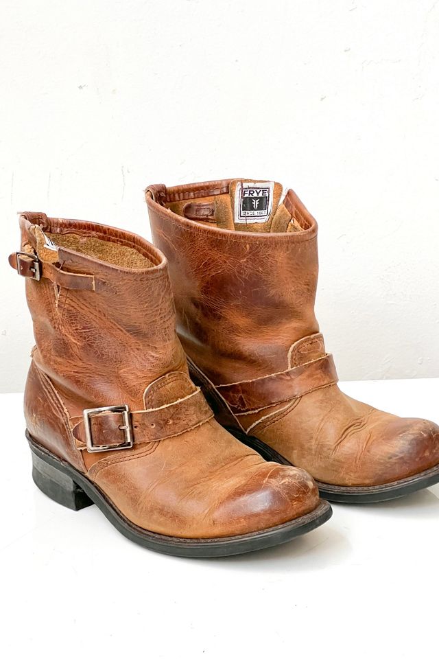 Vintage Frye Ankle Boots with Straps Selected by Anna Corinna Free People