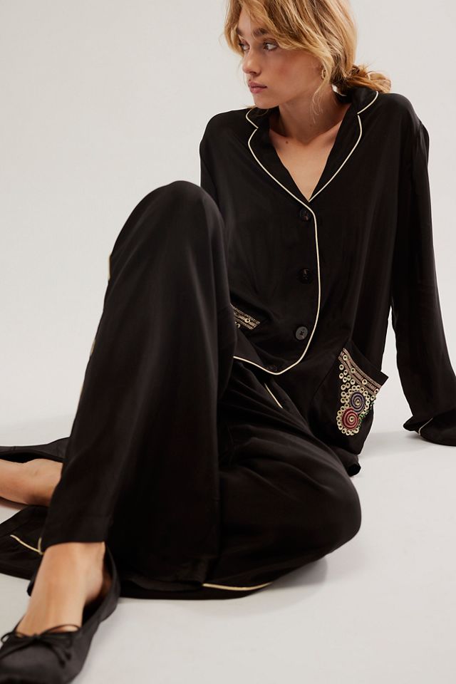 Scotch & Soda Embroidered Pyjama Suit Set #3