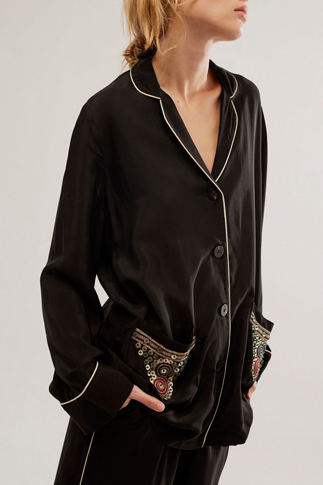 Scotch & Soda Embroidered Pyjama Suit Set #2