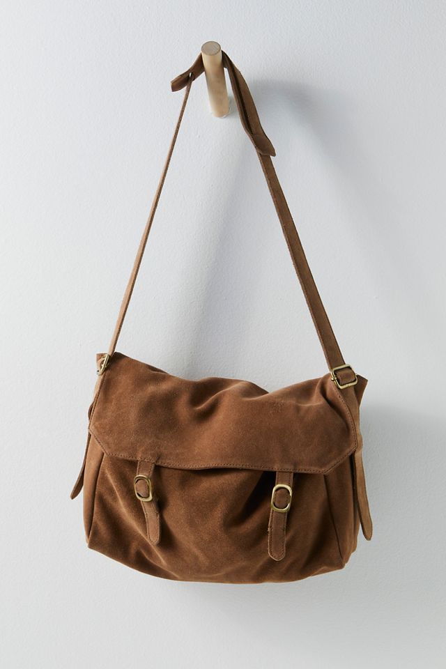 Free People Zahara Suede Messenger Crossbody Bag