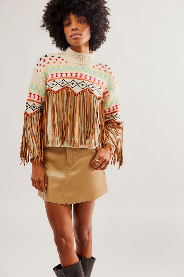 Tach Sacha Fringe Sweater #2
