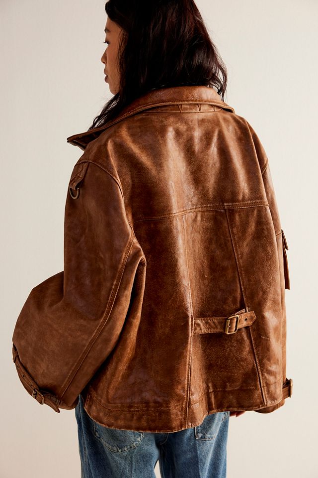 Free people hotsell monroe leather jacket