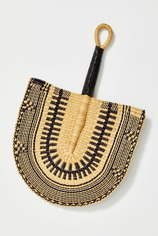 All Across Africa Small Desert Fan In Black