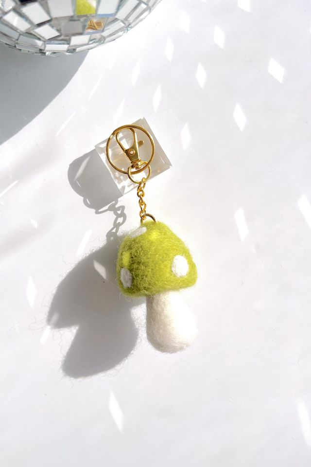 Mushroom Keychain Wristlet