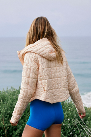 Light As A Feather Packable Puffer Jacket by FP Movement at Free People, Linen, XL