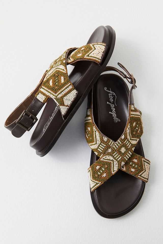 Free people cheap gold sandals